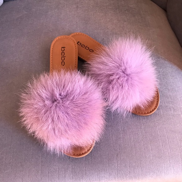 bebe pom pom sandals